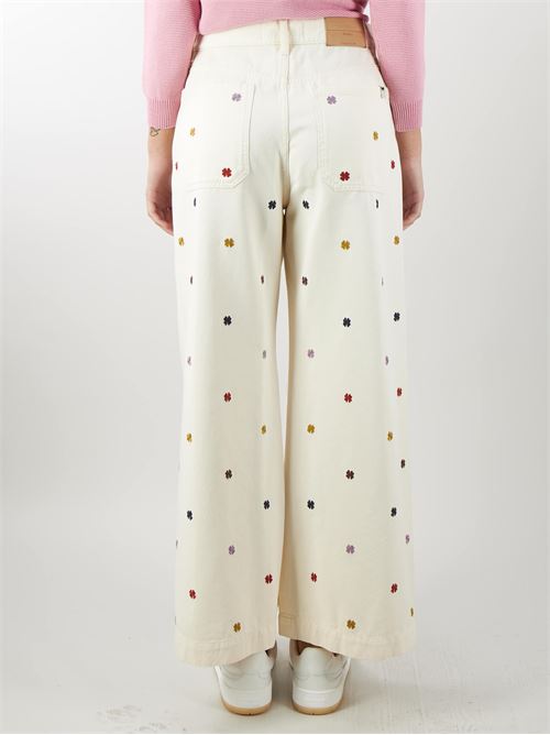 Embroidered cotton trousers Max Mara Weekend MAX MARA WEEKEND | Jeans | OGGERI1